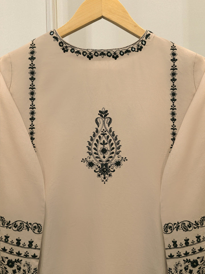 2 Piece - Embroidered Cambric  Suit
