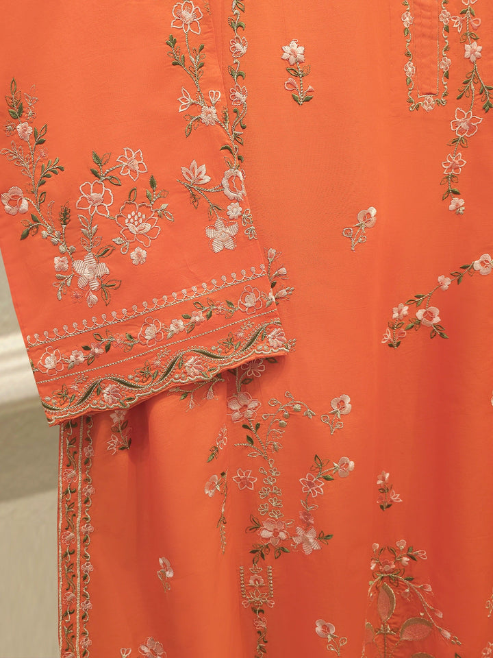 3 Piece - Embroidered Cambric  Suit