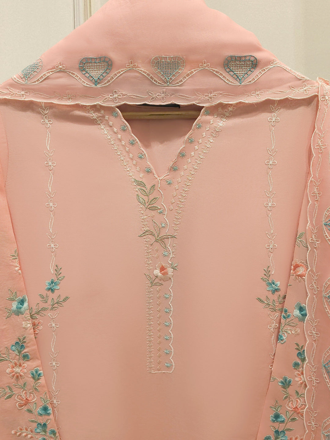 3 Piece - Embroidered Cambric  Suit