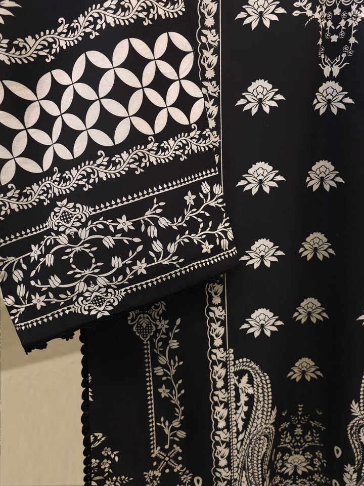 2-Piece Digital Printed Cambric Suit