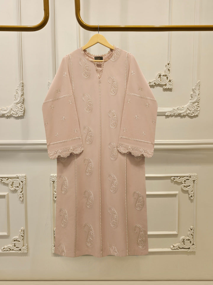 2 Piece - Embroidered Cambric Suit
