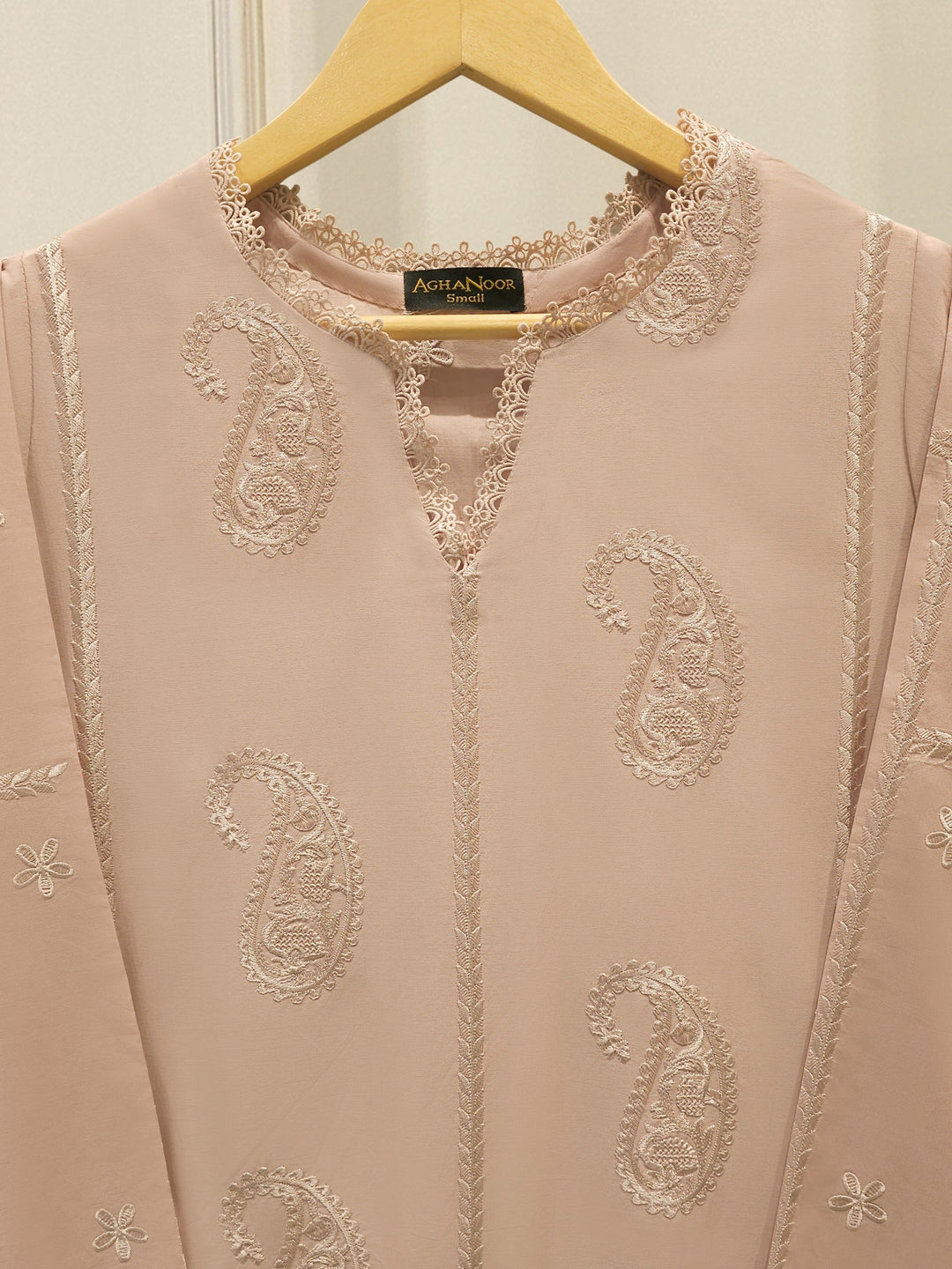 2 Piece - Embroidered Cambric Suit