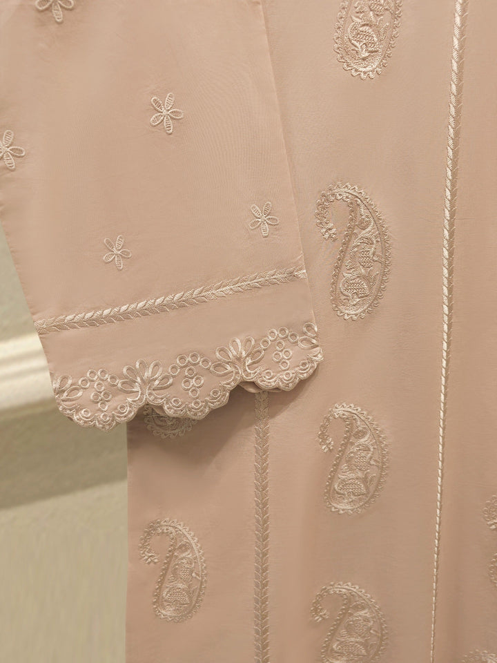 2 Piece - Embroidered Cambric Suit