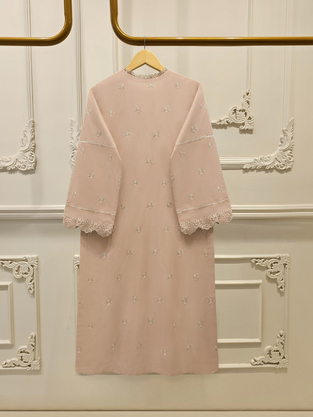 2 Piece - Embroidered Cambric Suit