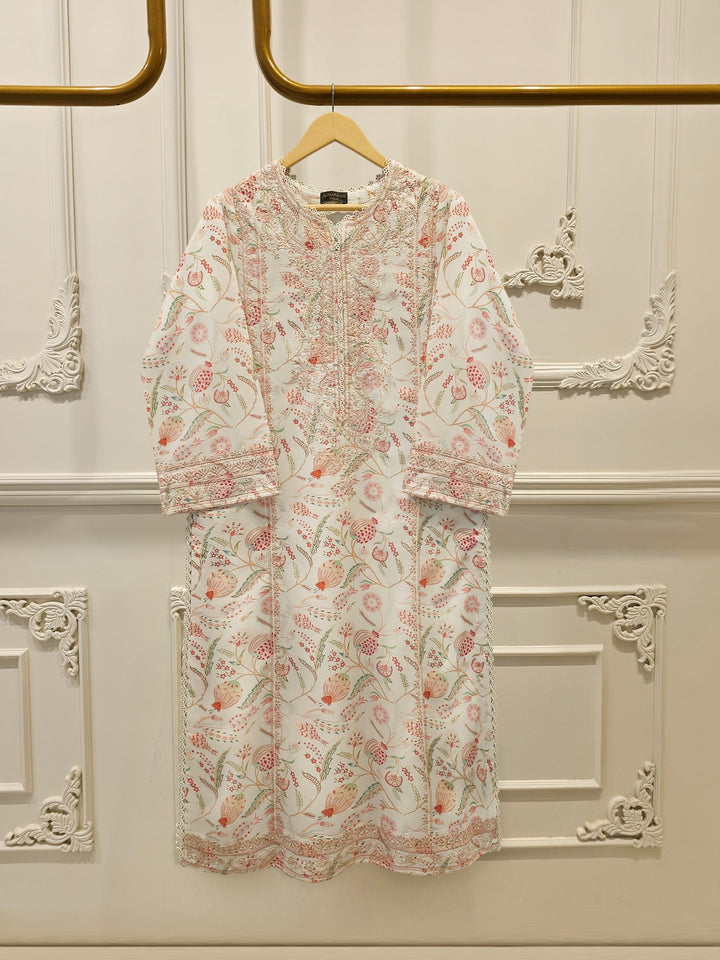 2 Piece Digital Printed Embroidered Lawn Suit