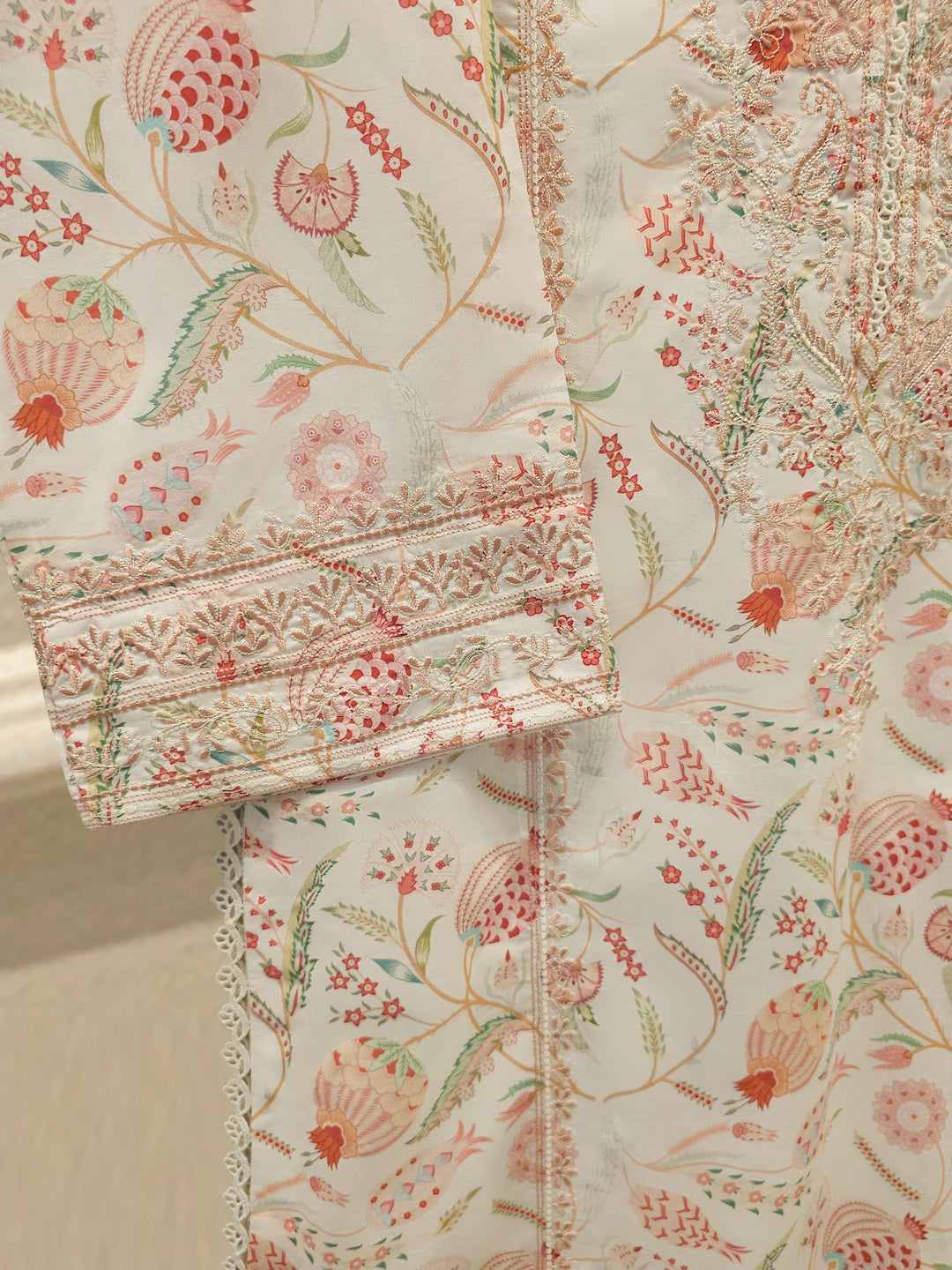 2 Piece Digital Printed Embroidered Lawn Suit