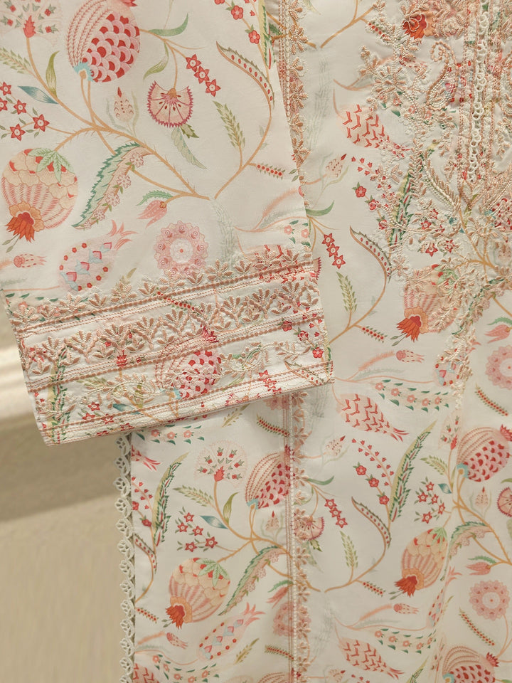 2 Piece Digital Printed Embroidered Lawn Suit