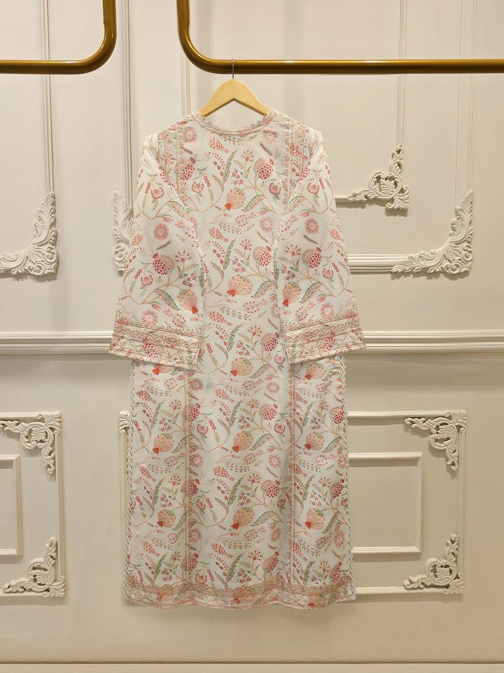 2 Piece Digital Printed Embroidered Lawn Suit