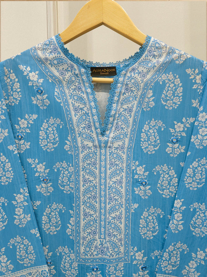 Digital printed lawn Shirt