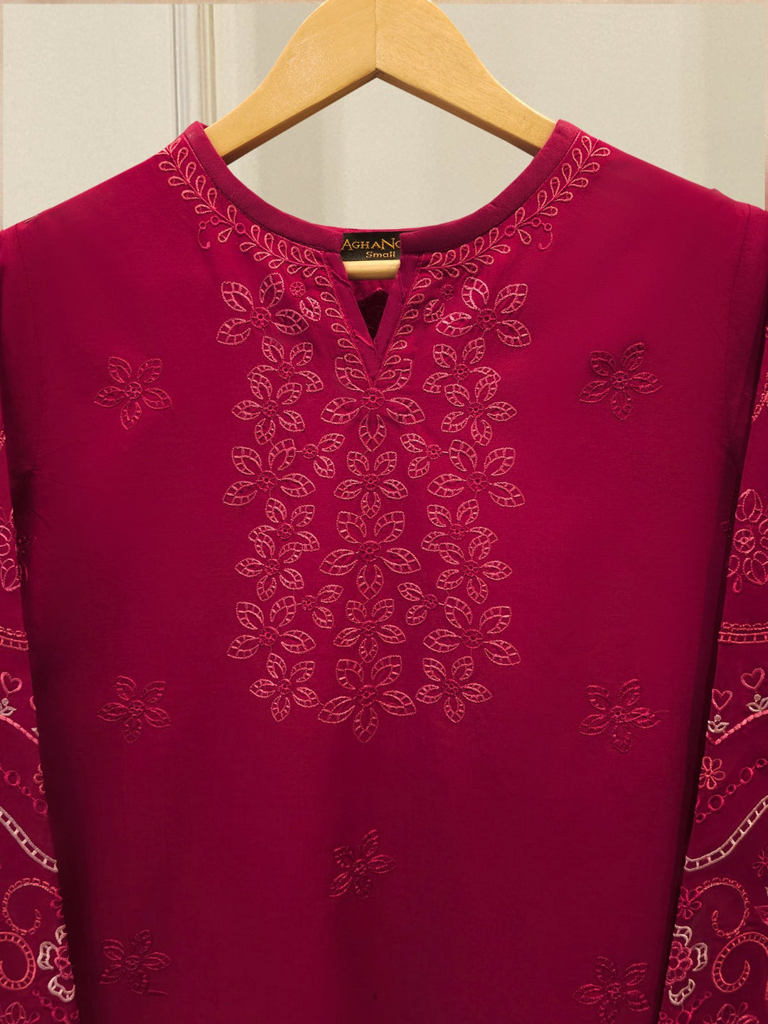 2 Piece - Embroidered Cambric Suit