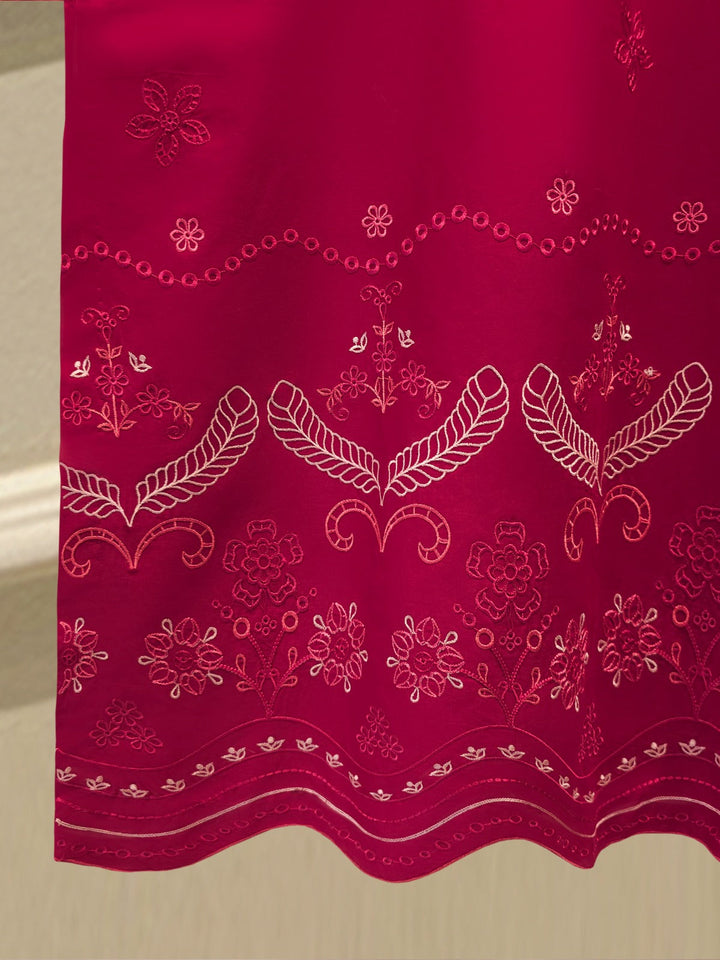 2 Piece - Embroidered Cambric Suit