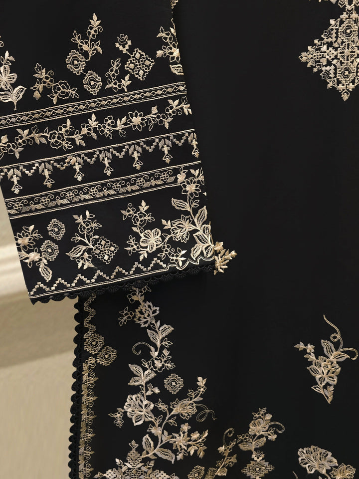 3 Piece - Embroidered Cambric Suit