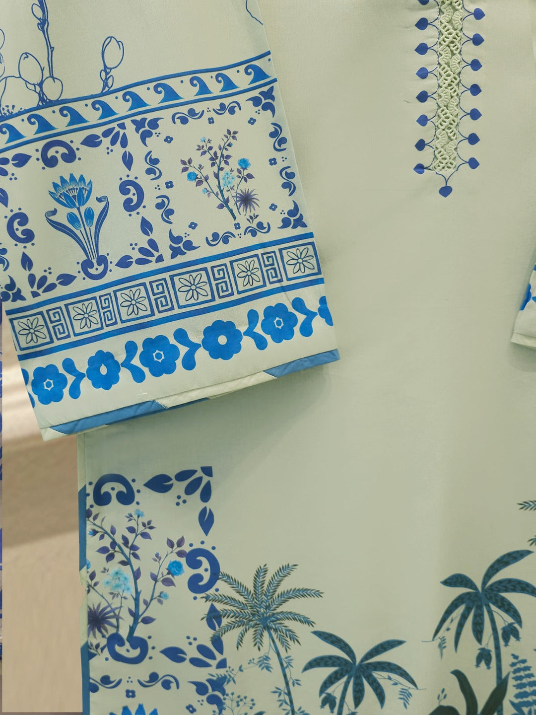 2 Piece - Digital Printed Cambric Suit