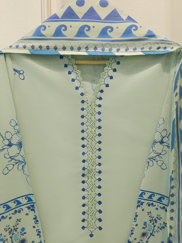 2 Piece - Digital Printed Cambric Suit