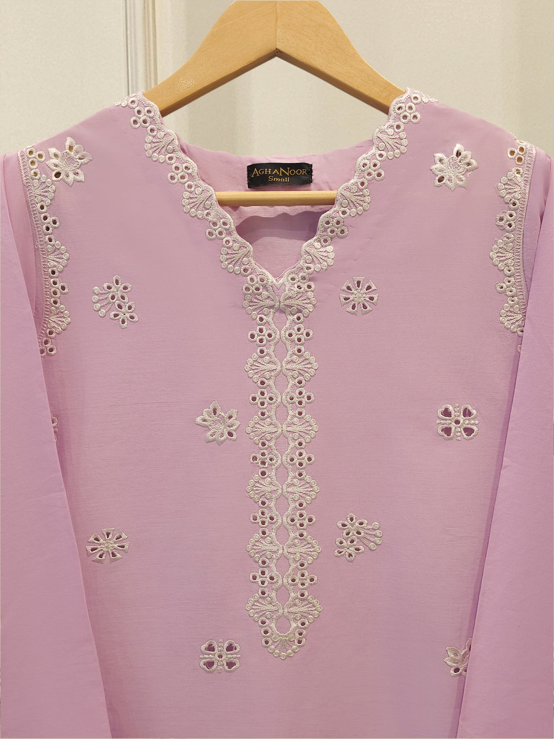 2 Piece - Embroidered Cambric Suit