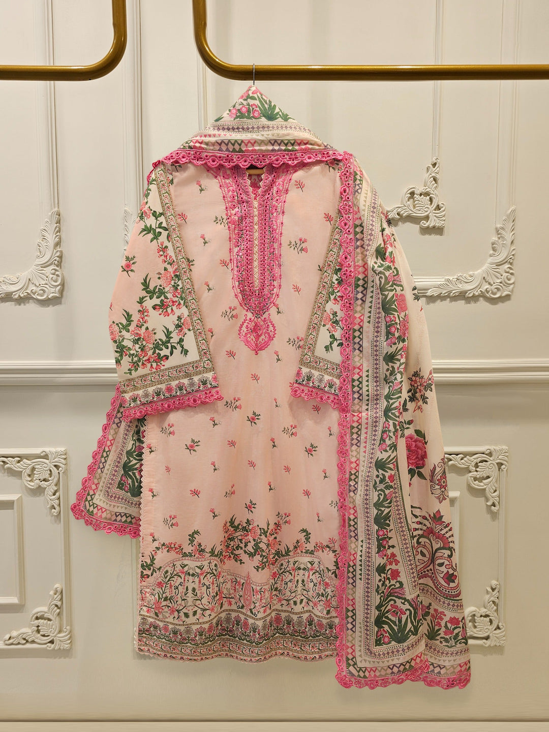 2 Piece - Digital printed Cambric Suit