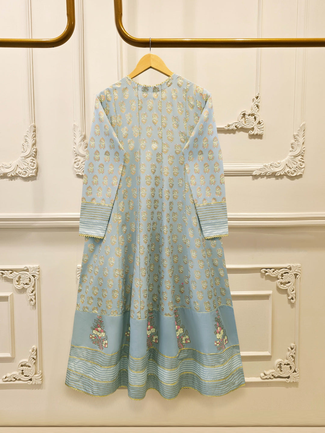 2 Piece - Hand Block Printed Kora Cotton Suit