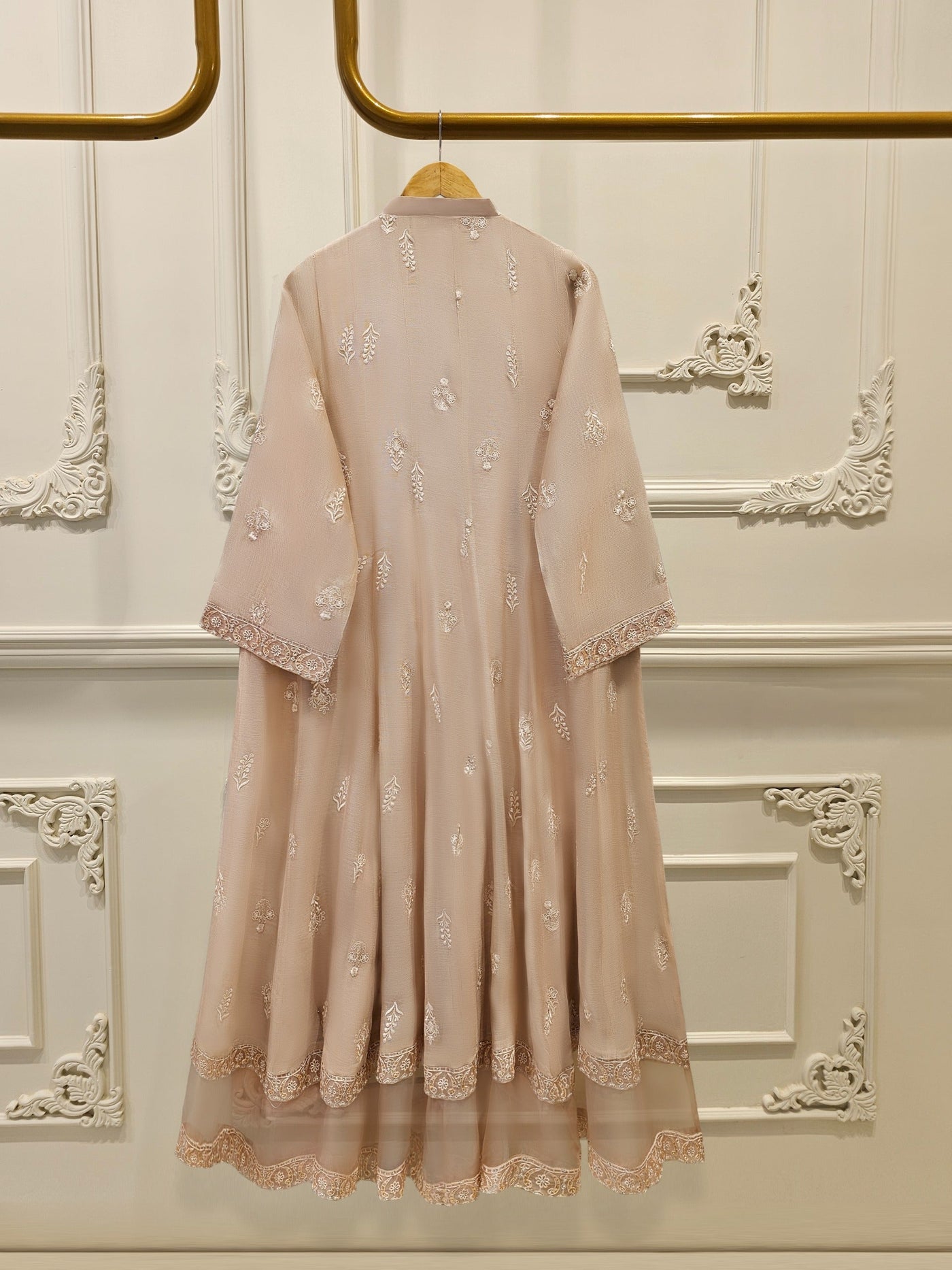 3 Piece - Pure Embroidered Cotton Net Suit