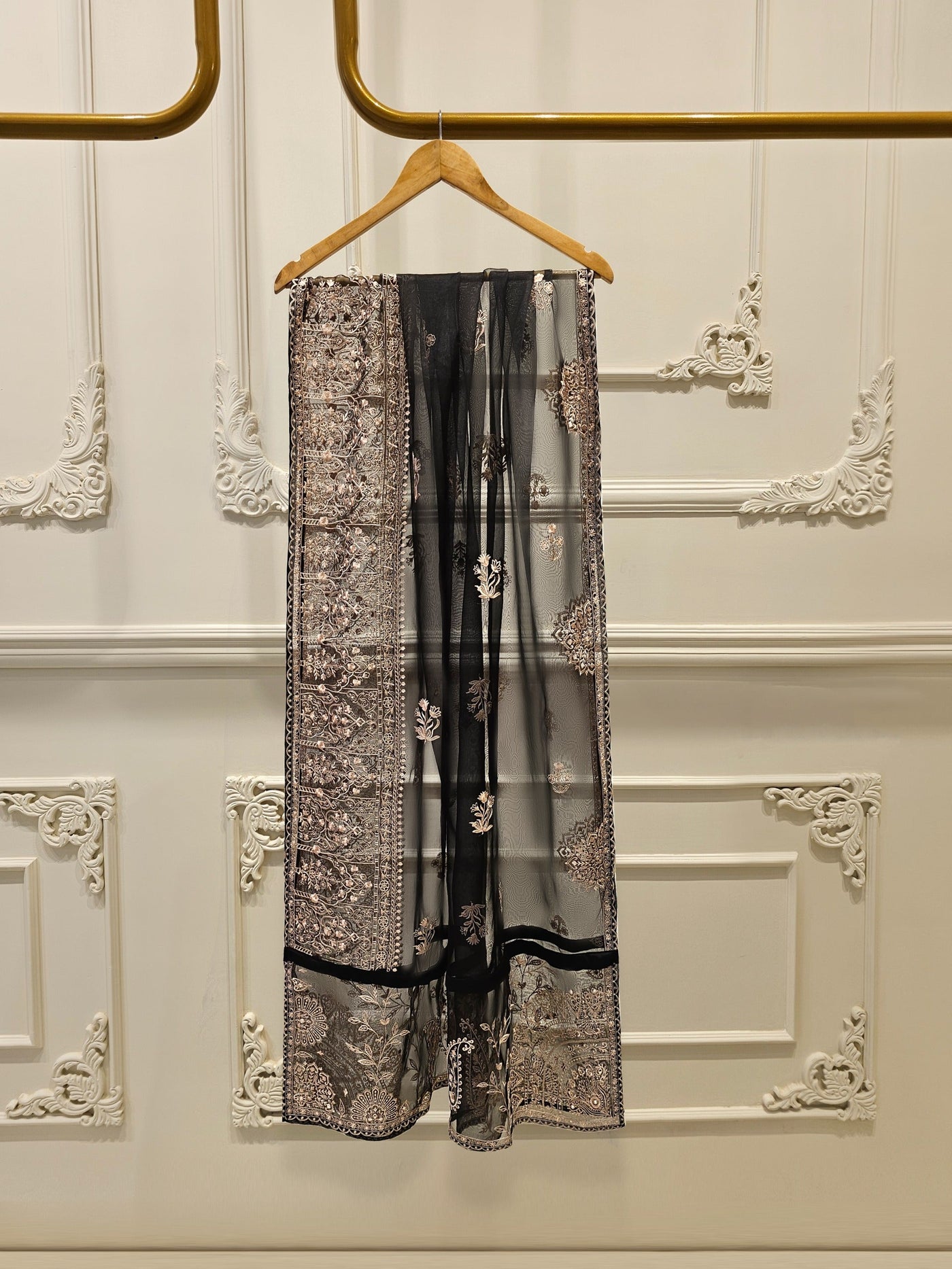 3 Piece - Pure Embroidered Cotton Net Suit
