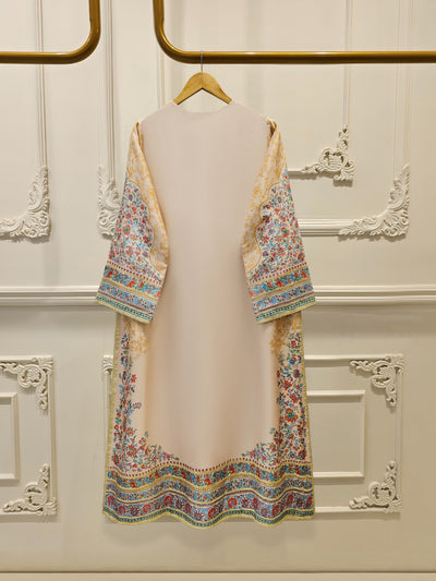 3 Piece- 100% Pure Raw Silk Embroidered Suit