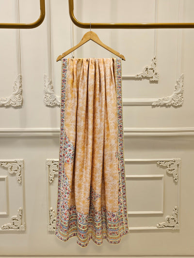 3 Piece- 100% Pure Raw Silk Embroidered Suit