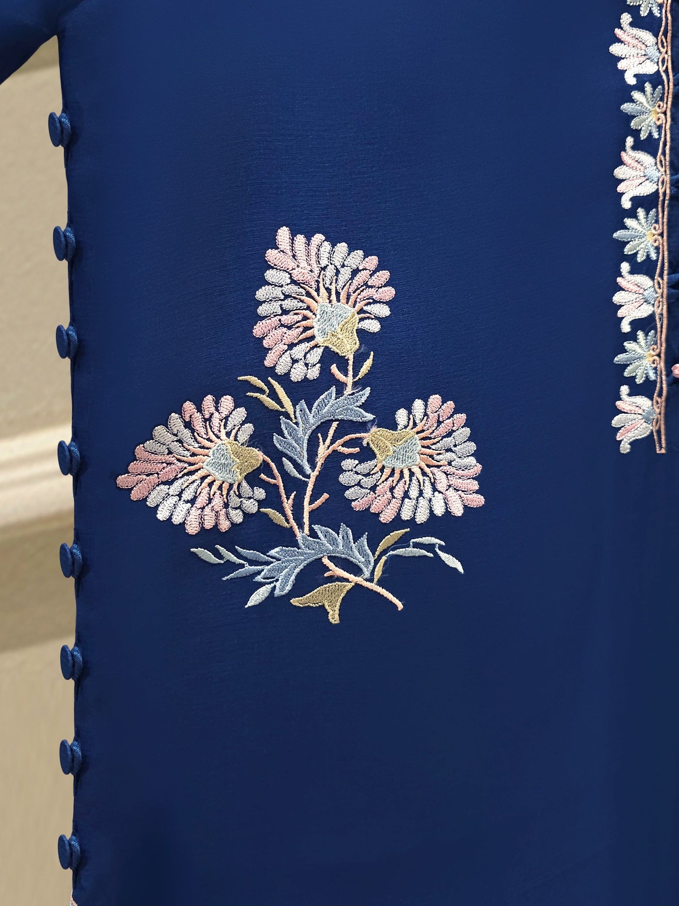 3 Piece - Pure Organza Embroidered Suit