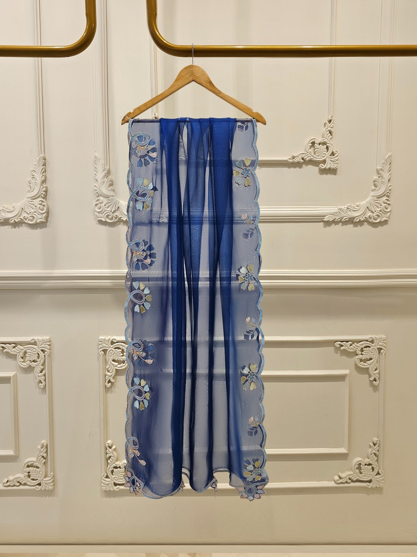 3 Piece - Pure Organza Embroidered Suit