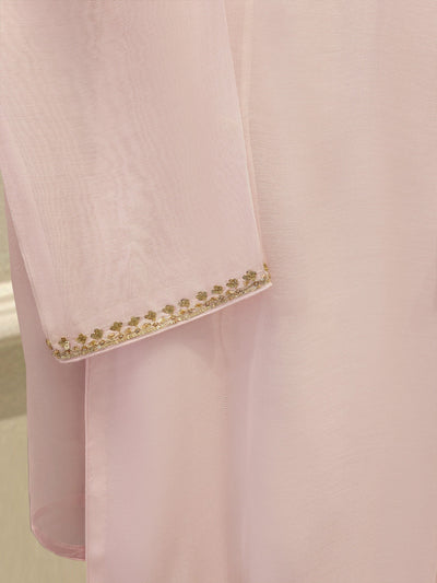 3 Piece - Pure Embroidered Cotton Net Suit