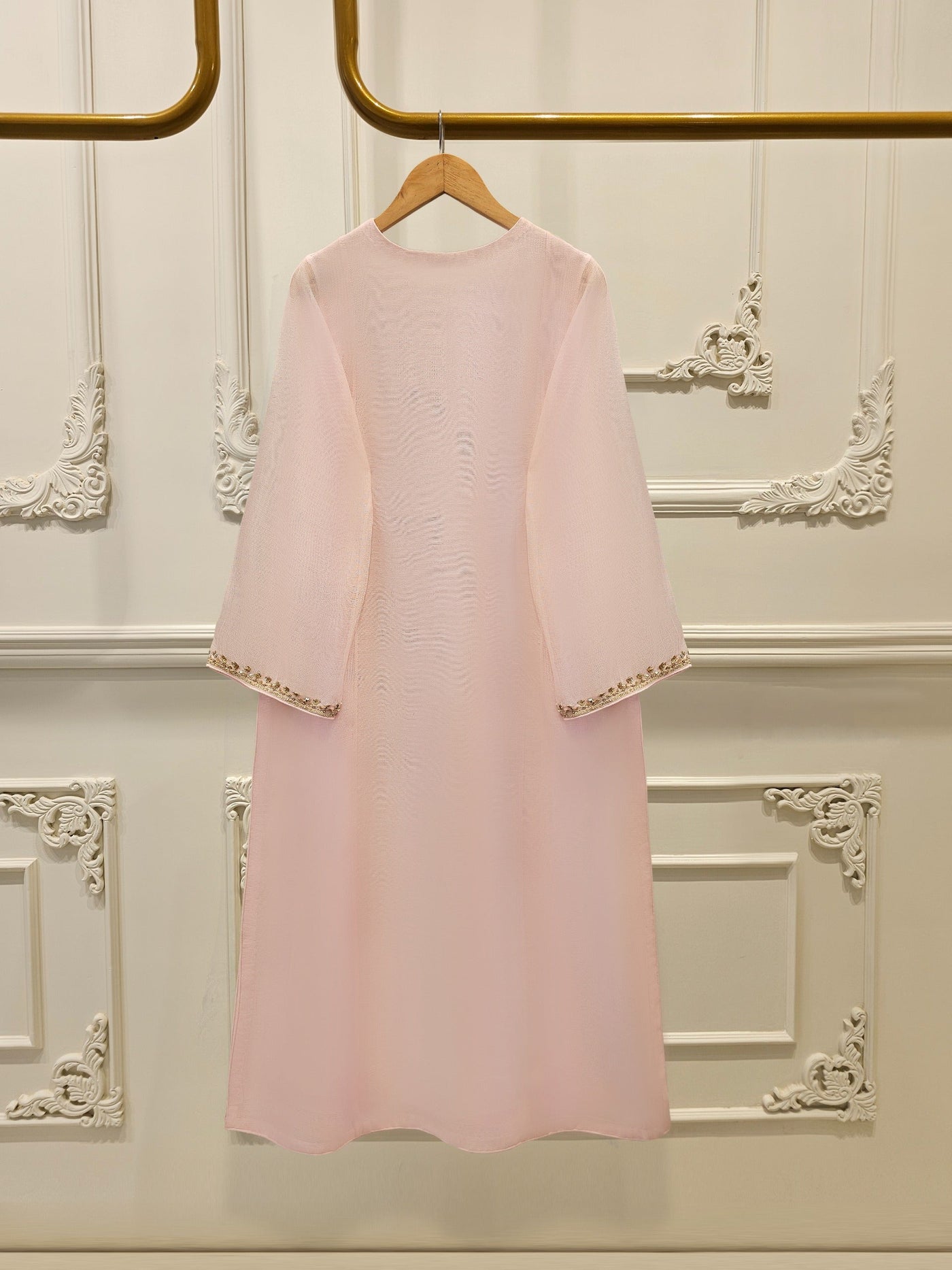 3 Piece - Pure Embroidered Cotton Net Suit