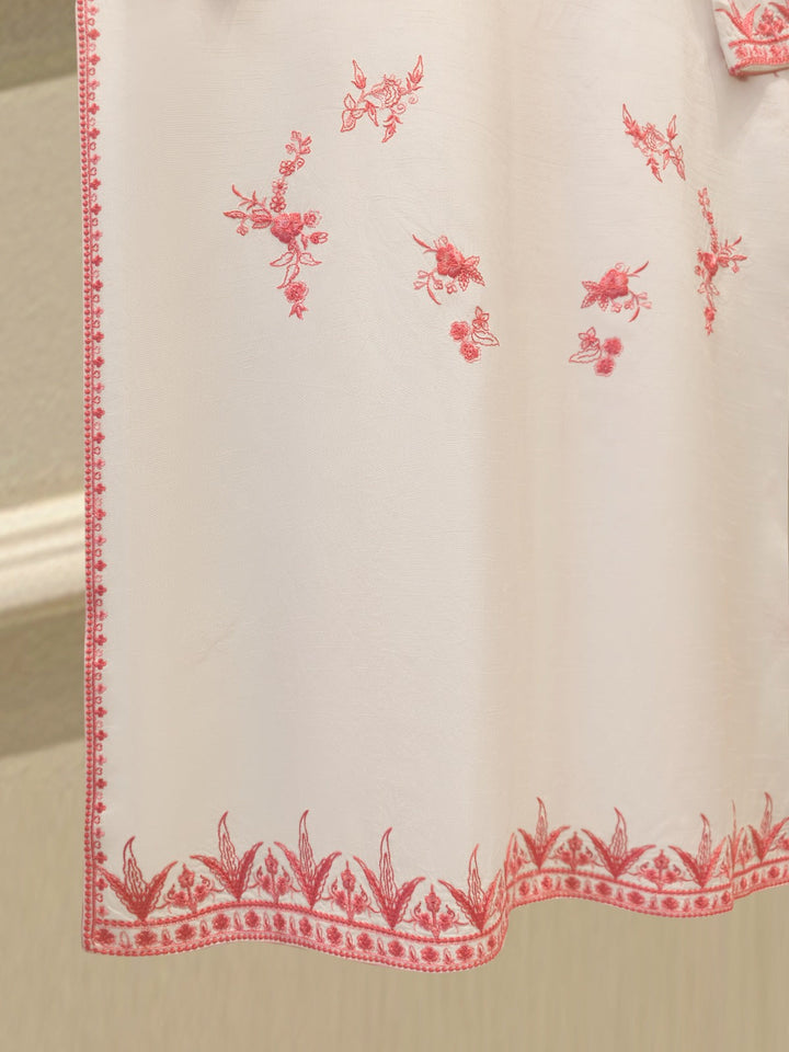 2 Piece- Korean Silk Embroidered Suit