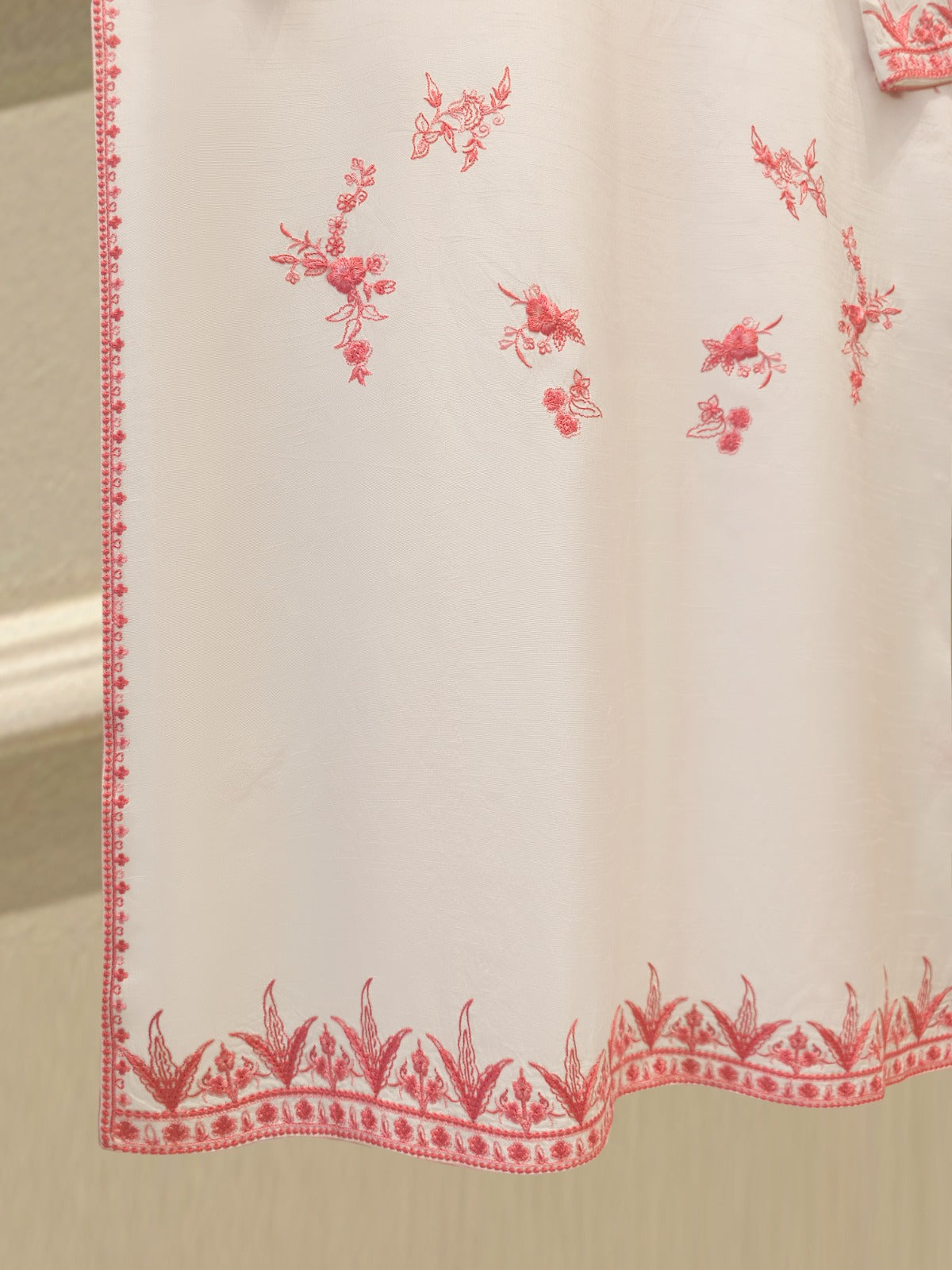 2 Piece- Korean Silk Embroidered Suit