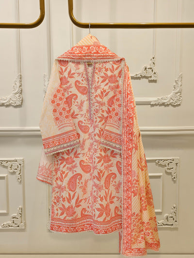 3 Piece - Embroidered Lawn Suit