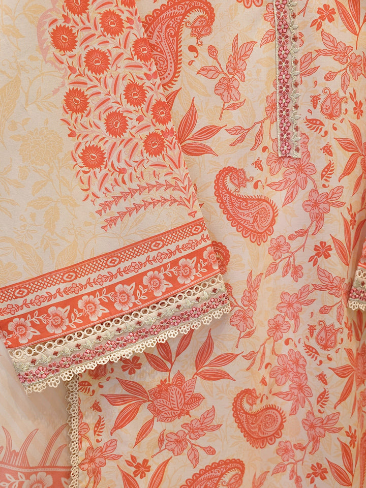 3 Piece - Embroidered Lawn Suit