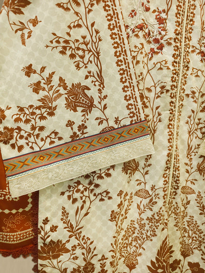 3 Piece - Embroidered Lawn Suit