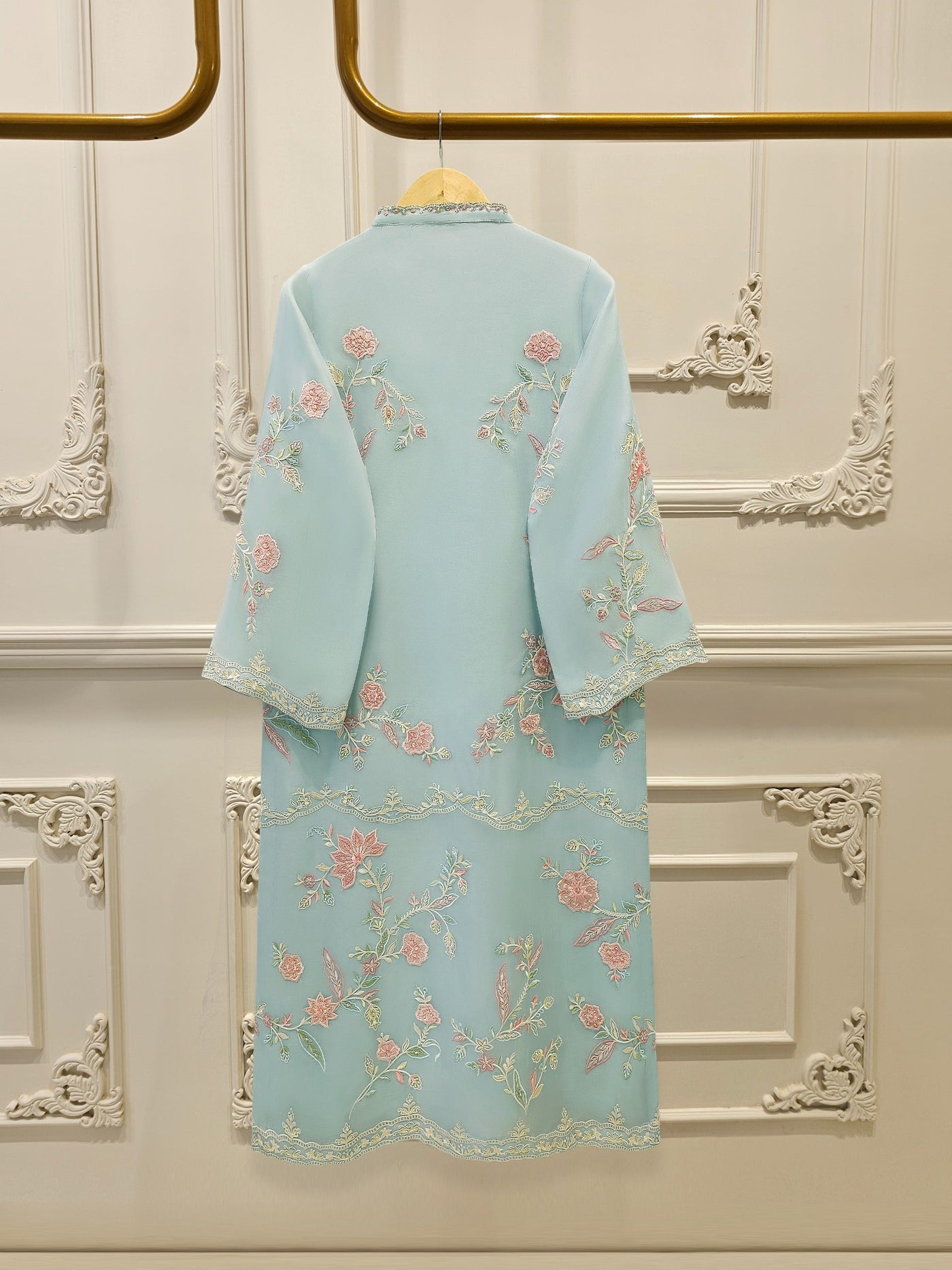 3 Piece - Pure Embroidered Organza Suit