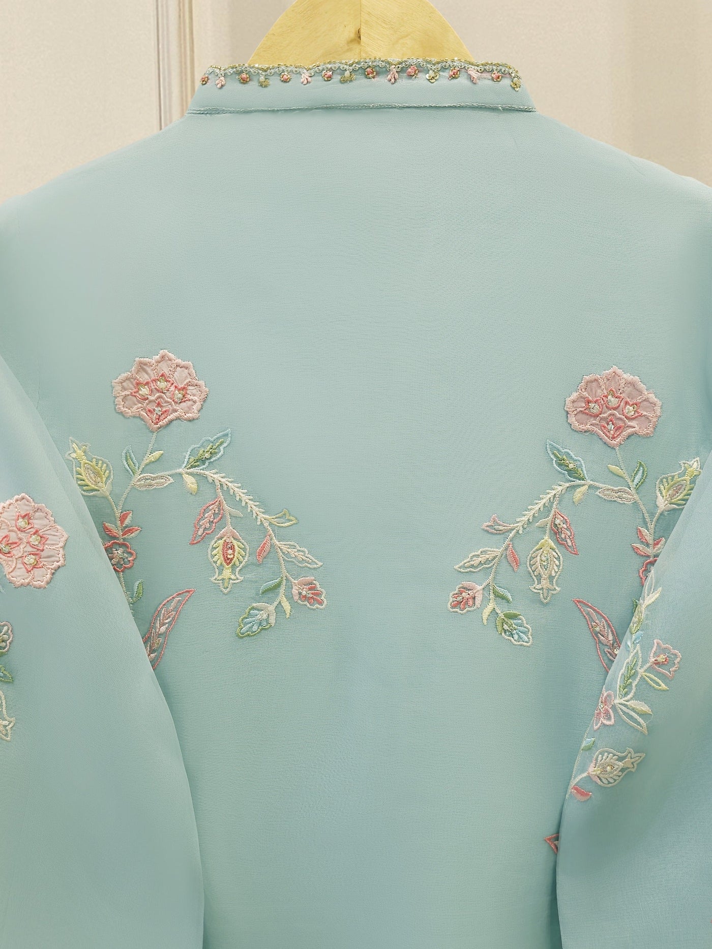 3 Piece - Pure Embroidered Organza Suit