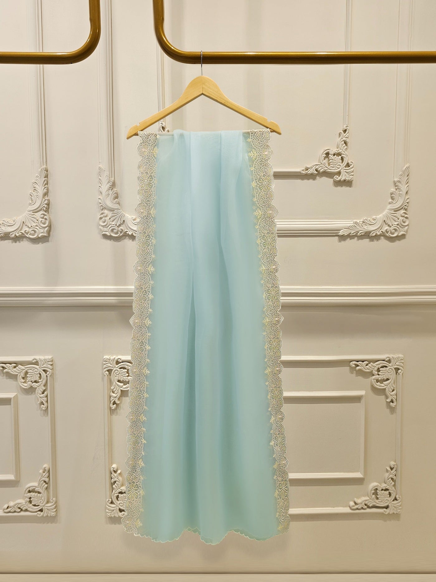 3 Piece - Pure Embroidered Organza Suit