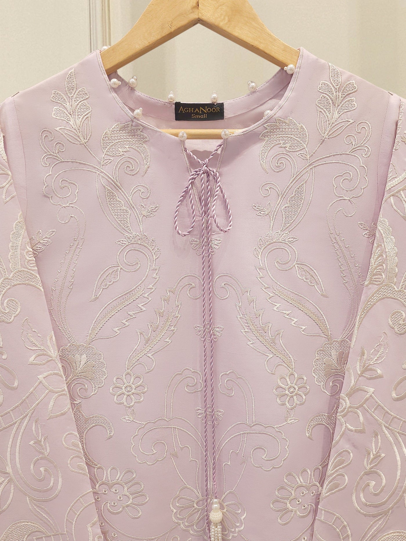 2 Piece - Embroidered Cambric Suit