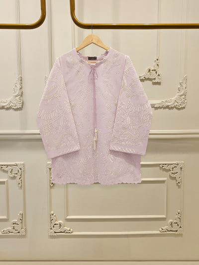 2 Piece - Embroidered Cambric Suit