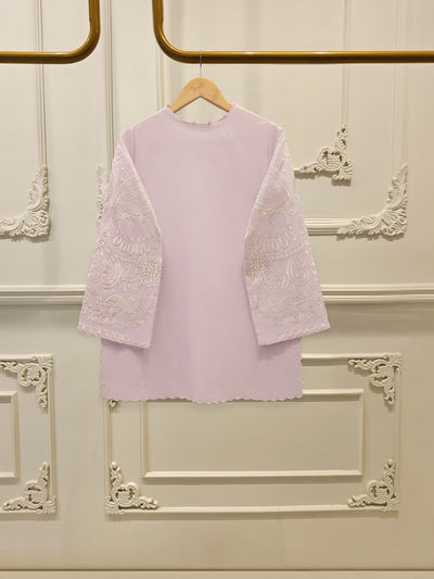 2 Piece - Embroidered Cambric Suit