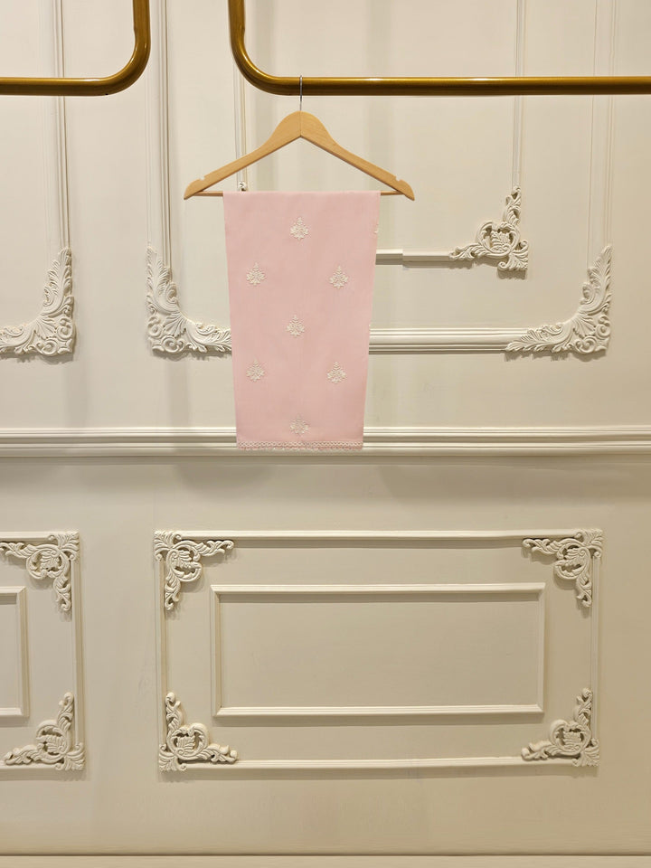 3 Piece - Pure Embroidered Cotton Net Suit