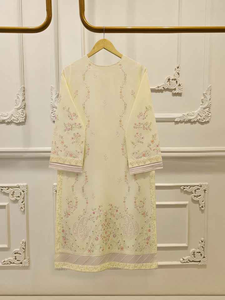 2 Piece - Embroidered Cambric Suit
