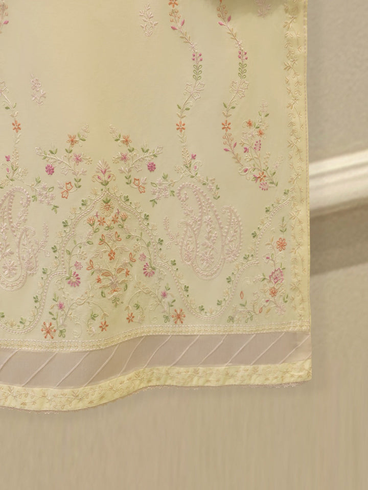 2 Piece - Embroidered Cambric Suit