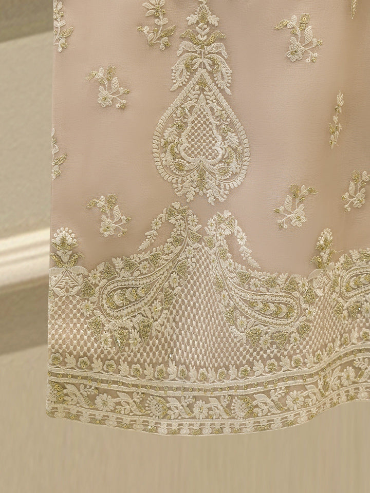 3 Piece - Pure Organza Embroidered Suit