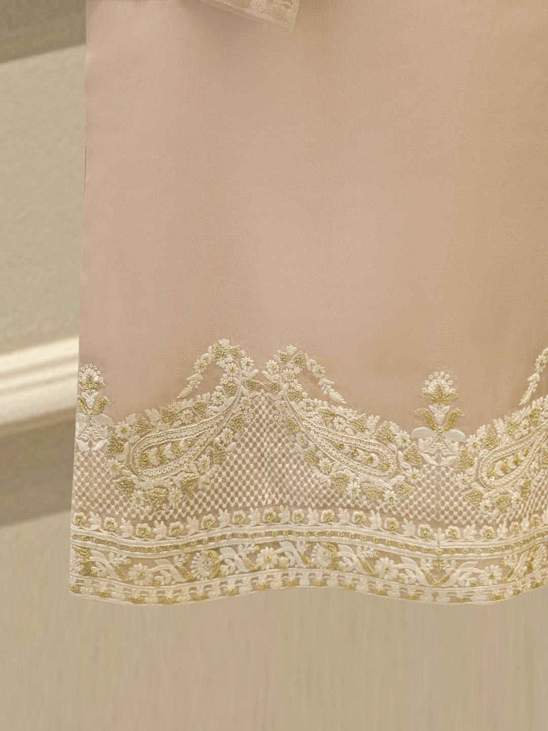 3 Piece - Pure Organza Embroidered Suit