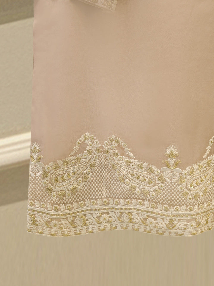 3 Piece - Pure Organza Embroidered Suit