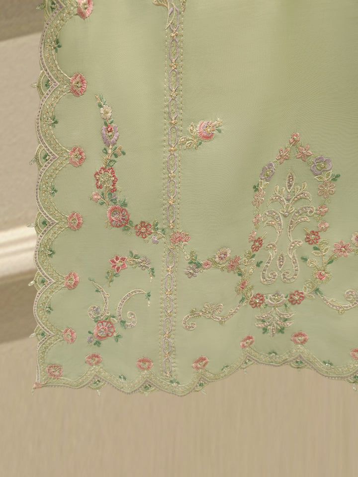3 Piece - Pure Khaddi Silk Embroidered Suit