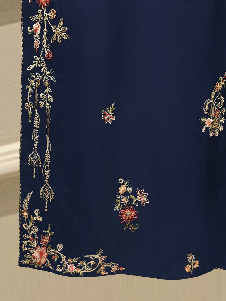3 Piece - Pure Khaddi Silk Embroidered Suit