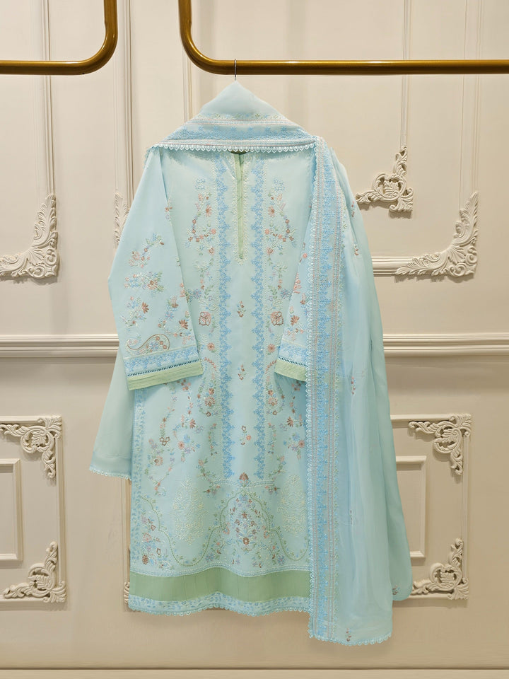 2 Piece - Embroidered Cambric Suit