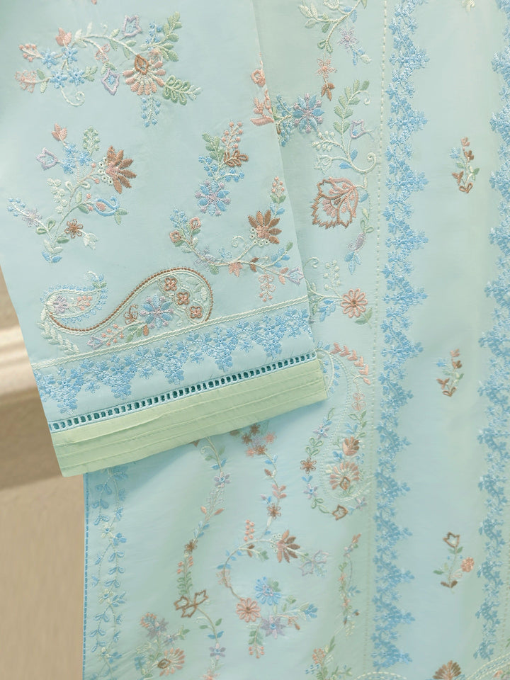 2 Piece - Embroidered Cambric Suit